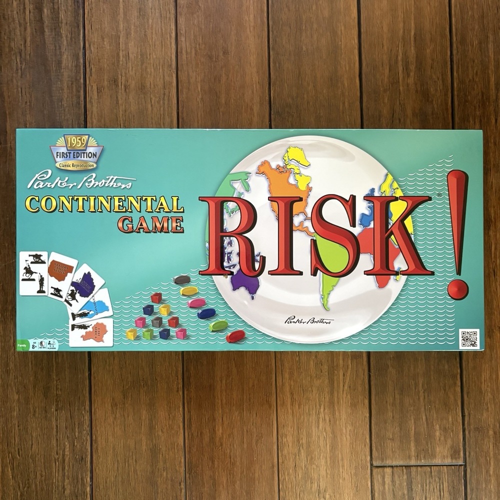 Risk Continental Game 1959 First Edition Classic Reproduction Complete